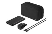 Powerbank (Akku) - Belkin BoostCharge power bank - + AC power adapter - 24 pin USB-C 2 x USB - with zippered pouch case - 10000 mAh - BU041KQBK