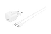 Handys - Adapter und Ladegeräte - Belkin BoostCharge power adapter - PPS technology - 24 pin USB-C - 25 Watt - with USB-C cable (1m) - WCA012KQ1MWH-B6