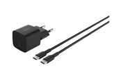 Handys - Adapter und Ladegeräte - Belkin BoostCharge power adapter - PPS technology - 24 pin USB-C - 25 Watt - with USB-C cable (1m) - WCA012KQ1MBK-B6