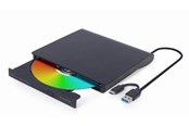 Optisches Laufwerk (DVD / BR / Floppy) - Gembird DVD-USB-031 - Extern - DVD-RW (Brenner) - USB 3.1 Gen 1 - Schwarz - DVD-USB-031