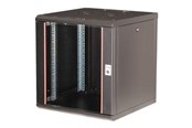 Rack-Gehäuse - Equip Pro Mount - rack - 600x600 mm with glass door removable and lockable panels assembled - 12U - EPM-12-6060-B-CBAA