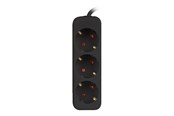 Stromkabel (Extern) - Lanberg - power strip - 2500 Watt - PS0-03F-0150-BK
