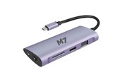 Dockingstationen - M7 USB-C 11-in-1 dock with HDMI and VGA SD microSD RJ-45 USB3.0 and USB-C - 032