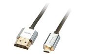 Display Kabel - Lindy CROMO Slim High Speed HDMI to micro HDMI Cable with Ethernet - 41680