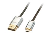 Display Kabel - Lindy CROMO Slim High Speed HDMI to micro HDMI Cable with Ethernet - 41678
