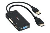 Display Kabel - Lindy - video converter - black - 38182