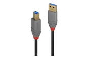 USB Kabel - Lindy Anthra Line - USB cable - USB Type A to USB Type B - 50 cm - 36740