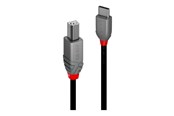 USB Kabel - Lindy Anthra Line - USB-C cable - 24 pin USB-C to USB Type B - 50 cm - 36940