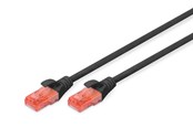 Netzwerk - Kabel - DIGITUS CAT 5e U-UTP Patch Cord - 0.5m - Schwarz - 2m - DK-1512-005/BL