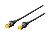 Netzwerk - Kabel - DIGITUS Professional patch cable - 25 cm - black - Schwarz - 0.25m - DK-1612-030/BL