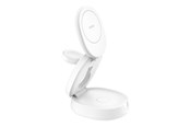 Handys - Adapter und Ladegeräte - Belkin BoostCharge wireless charging stand - 3-in-1 magnetic compact - + AC power adapter - 15 Watt - WIZ034KQWH