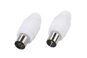 Antennenkabel - Vivanco Antenna connectors Coax plug + socket - 4008928480023