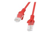 Netzwerk - Kabel - Lanberg patch cable - 25 cm - red RAL 3017 - Rot - 0.25m - PCU5-20CC-0025-R