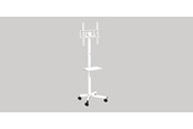 Flachbildschirme - Zubehör - Gembird TV floor stand with caster wheels 32"" - 55"" - TVS-55T-03-W