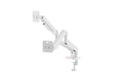 Monitorhalterung - Gembird Desk mounted adjustable double monitor arm 17"-32" - Weiß - MA-DA2-06-W