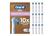 Elektrische Zahnbürsten - Oral-B Bürstenköpfe Sensitive Clean&Care - 12 pcs Letterbox - 8006540859933