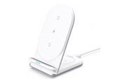 Handys - Adapter und Ladegeräte - Aukey LC-A2 Aircore 2 in 1 Wireless Charging Stand - White - LC-A2 White