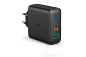 Handys - Adapter und Ladegeräte - Aukey PA-D3 60W Dual-Port PD Charger with Dynamic Detect - EU Plug - PA-D3