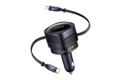 Handys - Adapter und Ladegeräte - Baseus Enjoyment Max Car Charger 90W USB-C Lightning USB-A USB-C Ports - Black - C00035507121-02