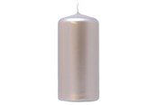 Einrichtung - Asp-Holmblad Stumpenkerze Metallic Silber - 69810