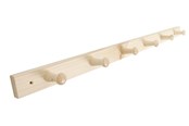 Halterungen & Scharniere - Home>it Coat rack 6 hooks pine wood natural RETRO - 12304
