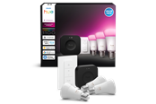 Smart-Home - Philips Hue Starter kit: 3 E27 smart bulbs + Dimmer switch + Bridge Pro - 929003853503