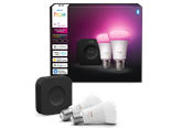 Smart-Home - Philips Hue Starter kit: 2 E27 color-capable smart bulbs + Bridge Pro - 929003853518