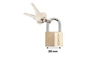Sicherheitsausrüstung & Arbeitskleidung - Home>it Brass padlock - 30 mm. - 25330