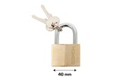 Sicherheitsausrüstung & Arbeitskleidung - Home>it Padlock brass - 40 mm. - 25340