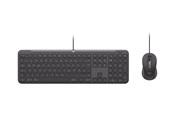 Tastaturen - Logitech Signature Slim Wired Combo MK620 for Business - Tastatur & Maus Set - Deutsch - Grau - 920-013343