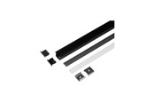 Smart-Home - Light Solutions Aluminiumsprofil - Model L (Indbyg) - 20mm LED strip - Sort - 5714255011197