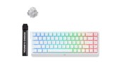 Tastaturen - MCHOSE Ace 68 Ice Rhino Magnetic Hall Effect - Gaming Tastaturen - ohne Numpad - Englisch (US) - Weiss - MC-Ace68-17