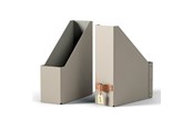 Archivierung und Aufbewahrung - Leitz  Puro Stehsammler, 100% Recyclingkarton, 2er-Pack, Beige - 24710012
