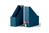 Archivierung und Aufbewahrung - Leitz  Puro Stehsammler, 100% Recyclingkarton, 2er-Pack, Dunkelblau - 24710068