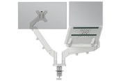 Monitorhalterung - Leitz Ergo Platzsparender Dual Monitorarm mit Laptophalterung, Grau - 65380085