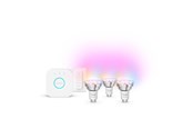 Smart-Home - Philips Hue Essential starter kit: 3 GU10 smart bulbs (345 lumen) + dimmer switch - 929004235709