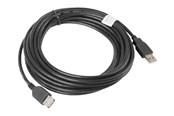 USB Kabel - Lanberg - USB extension cable - USB to USB - 5 m - CA-USBE-10CC-0050-BK