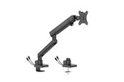 Monitorhalterung - DUTZO Monitorarm für 1 Monitor (17"-40") - Pro+ Version mit 1 x USB-A & 1 x USB C port (Grau / Schwarz) - MMAPROUP-1B