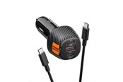 Handys - Adapter und Ladegeräte - Spigen Essential 113W Car Charger EV1133 - black - ACP09543