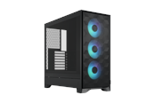 Gehäuse - Fractal Design Pop 2 Air Black TG RGB - Gehäuse - Miditower - Schwarz - FD-C-POA2A-03