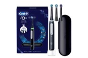 Elektrische Zahnbürsten - Oral-B Zahnbürste iO3 Black Gift Pack - incl. Travel Case + 2 extra refills - 8006530069229