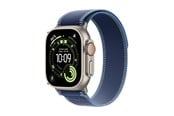 Smartwatches, Pulsuhren, Sportuhren & Schrittzähler - Apple Watch Ultra 3 GPS + Cellular 49mm Natural Titanium Case with Blue/Bright Blue Trail Loop - M/L - MEWU4DH/A