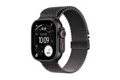 Smartwatches, Pulsuhren, Sportuhren & Schrittzähler - Apple Watch Ultra 3 GPS + Cellular 49mm Black Titanium Case with Black Titanium Milanese Loop - Medium - MF1Q4DH/A