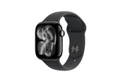 Smartwatches, Pulsuhren, Sportuhren & Schrittzähler - Apple Watch Series 11 GPS + Cellular 42mm Jet Black Aluminium Case with Black Sport Band - M/L - MF854QN/A