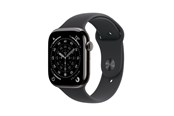 Smartwatches, Pulsuhren, Sportuhren & Schrittzähler - Apple Watch Series 11 GPS + Cellular 42mm Slate Titanium Case with Black Sport Band - S/M - MF8R4QN/A
