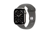 Smartwatches, Pulsuhren, Sportuhren & Schrittzähler - Apple Watch Series 11 GPS + Cellular 46mm Natural Titanium Case with Stone Grey Sport Band - S/M - MFCW4QN/A