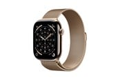 Smartwatches, Pulsuhren, Sportuhren & Schrittzähler - Apple Watch Series 11 GPS + Cellular 46mm Gold Titanium Case with Gold Milanese Loop - M/L - MFD84QN/A