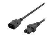 Stromkabel (Extern) - Deltaco - power extension cable - IEC 60320 C15 to IEC 60320 C14 - 3 m - DEL-116C