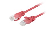 Netzwerk - Kabel - Lanberg patch cable - 1 m - red RAL 3017 - Rot - 1meter - PCU6-20CC-0100-R