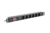 Stromkabel (Extern) - Lanberg - power distribution unit - 4000 Watt - PDU-05F-0200-BK